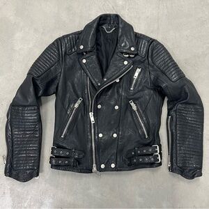 ♥️ 100% Genuine Leather Biker Jacket (M)